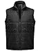 Youstar Men's Solid Zip-Up Puffer Vest