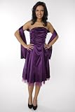 Modell 2026 Abendkleid knielang, schulterfrei