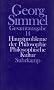 Hauptprobleme der Philosophie. Philosophische Kultur.