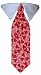 Dog Tie - Valentine Heart Tie for Boy Dog - Medium - Made in the USA