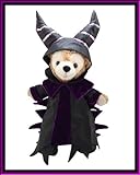 ダッフィー シェリーメイコスチューム 眠れぬ森の美女 革製 マレフィセント ハロウィン 3点セット 【43cm】