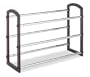 Whitmor  8579-1975  3 Tier Expandable Faux Leather Shoe Rack