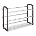 Whitmor  8579-1975  3 Tier Expandable Faux Leather Shoe Rack