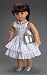 Fleur Blanc ~ Dress only, Fits 18 Inch American Girl Dolls