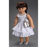 First Communion White Flower Dress Only (shoes, bag and necklace sold separate) ~ Fits 18 American Girl Dolls
