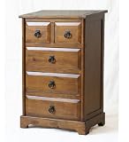 Privilege 24078-CB 5 Drawer Stand - Country Brown