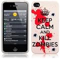 iPhone 4 4S 4G Gel Skin Case Cover Protector Keep Calm and Kill Zombies from Keep Talking Shop iPhone 4 Accessories