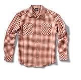 Globe SABATON Long Sleeve Button Down Shirt in Red Plaid