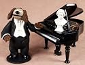 Palisades Muppet Show ROWLF THE DOG with Baby Grand Piano & Beethoven Bust Action Figure