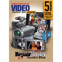 Warrantech 5-Year DOP Warranty for Video Equipment - Under $1,500