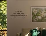 LOVE JOY PEACE PATIENCE KINDNESS GOODNESS FAITHFULNESS GENTLENESS AND SELF-CONTROL TO THESE I COMMIT MY DAY Vinyl wall lettering stickers quotes and sayings home art decor decal