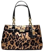 Hot Sale Coach Limited Edition Ocelot Leopard Animal Print Sateen Jayden Satchel Bag Purse Brown