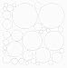 72 White Polka Dot Wall Decor Peels and Stick Wall Pops Stickers