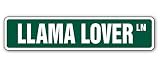 LLAMA LOVER Street Sign llamas alpaca farm signs gift