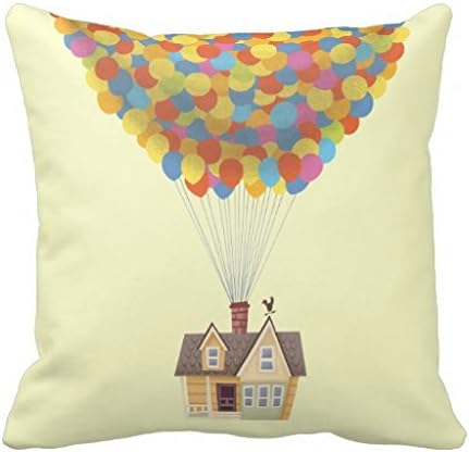 Decorpillows Balloon House from the Disney Pixar UP Movie Pillow Cover 18" x 18"