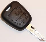 TELECOMMANDE PLIP COQUE PEUGEOT CLE 106,107, 206, 207, 307, 2 BOUTONS