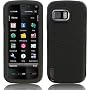 Nokia 5800 Tube Xpressmusic Black Silicon Skin Case with Screen Protector