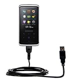 Classic Straight USB Cable for the Samsung YP-Q2 Digital Media Player with Power Hot Sync and Charge capabilities - uses Gomadic TipExchange Technology
