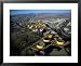 Aerial of Buildings and Tanks in Oil Refinery, Vallejo, USA Industrial Architecture Framed Art Poster Print by Jim Wark, 31x25