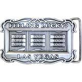 LAS VEGAS Triple Bar SLOT MACHINE Belt Buckle