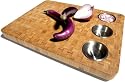 Tom Douglas by Pinzon Bamboo Prep-and-Serve Board with Stainless-Steel Cups