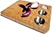 Tom Douglas by Pinzon Bamboo Prep-and-Serve Board with Stainless-Steel Cups