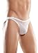 Mens Sheer White Bikini Underwear - Large