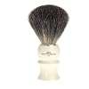 Edwin Jagger Ivory-Coloured Plastic Handle Pure Badger Hair Shaving Brush