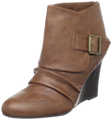 Madden Girl Womens Virtuaal Wedge Boot,Cognac Paris,8.5 M US