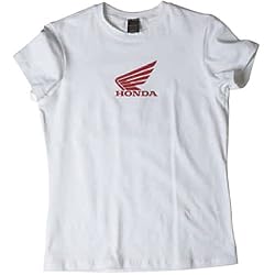 Joe Rocket Honda Wing Women's Short-Sleeve Fashion Shirt - White