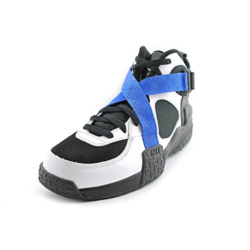Nike Air Raid Men Round Toe Leather Black Basketball Shoe