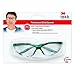 3M 90703-80025T Tekk Protection Sports-Inspired Safety Eyewear with Clear Lens and Green Frame