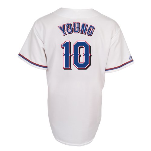MLB Michael Young Texas Rangers Replica Home Jersey (Large)