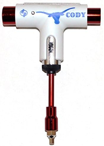 Silver Ratchet Skateboard Tool CODY White/Red