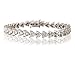 6.50CTW Three Stone Diamond Bracelet in 14K White Gold