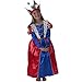 Christys Dress Up Queen Dress and Foil Crown Costume (3 - 5 Years)