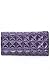 Purple Pyramid Design Flap Purse