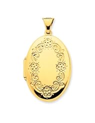 14k Gold Oval Family Locket