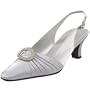 Colorful Creations Women's 62250 Slingback Pump,Silver Shimmer,5 B(M) US