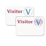 C-Line� One-Day Visitor Badge, Spot Area Color Alert, 2 x 3, White, 100 Per Box