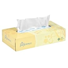 Georgia-Pacific Preference 48100 White 2-Ply Facial Tissue, Flat Box, 8.85" Length x 7.65" Width (Case of 30 Boxes, 100 Sheets Per Box)
