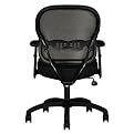 Mid-Back Chair with Mesh Seat - Black