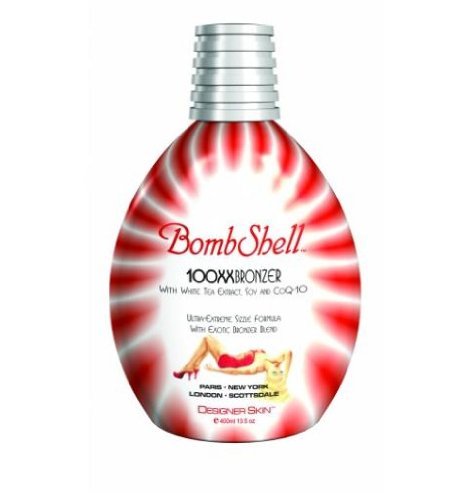 best indoor tanning lotion 2012:Designer Skin BombShell, 100XXBronzer, 13.5-Ounce Bottle