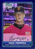 2006 Bowman Chrome Draft Future's Game Prospects Blue Refractors #21 Nick Pereira