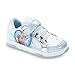 Disney Frozen Toddler/youth Girl's Sneaker Court Anna & Elsa , White/blue/silver , Light-up