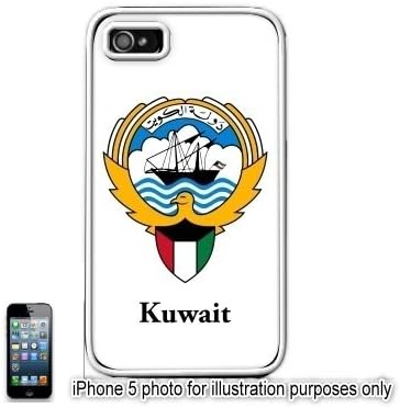 Kuwait Coat of Arms Flag Apple iPhone 5 Hard Back Case Cover Skin White