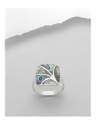 Shell Ring In 92.5 Sterling Silver