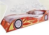 KINDERBETT JUGENDBETT RENNWAGENBETT KINDER AUTO BETT 90 X 200 MIT LATTENROST