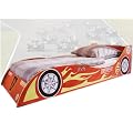 KINDERBETT JUGENDBETT RENNWAGENBETT KINDER AUTO BETT 90 X 200 MIT LATTENROST