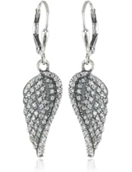 King Baby Pave Cubic Zirconia Wing Earrings